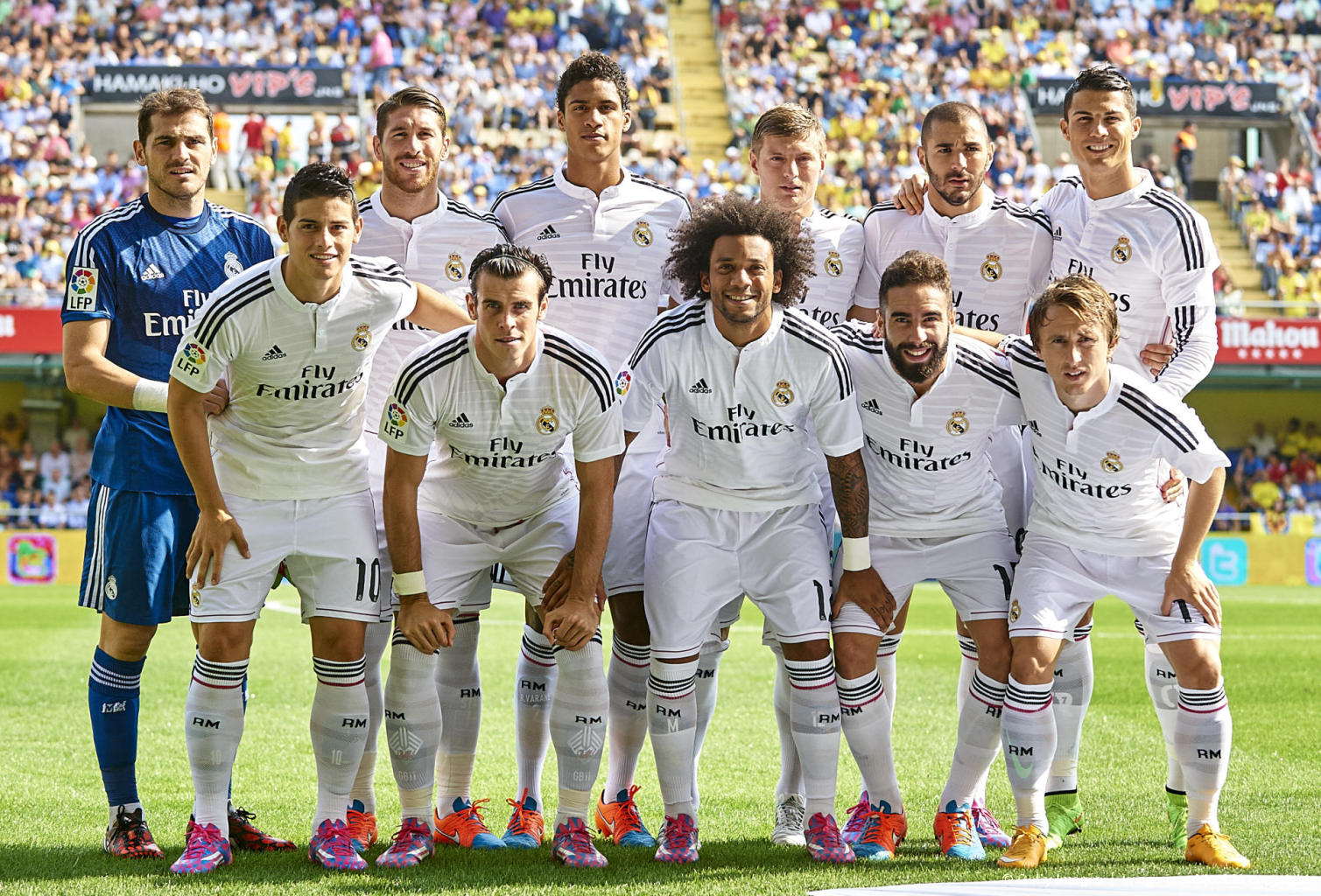 Real Madrid Players Pose (Starting XI) Before Match 2014-15
