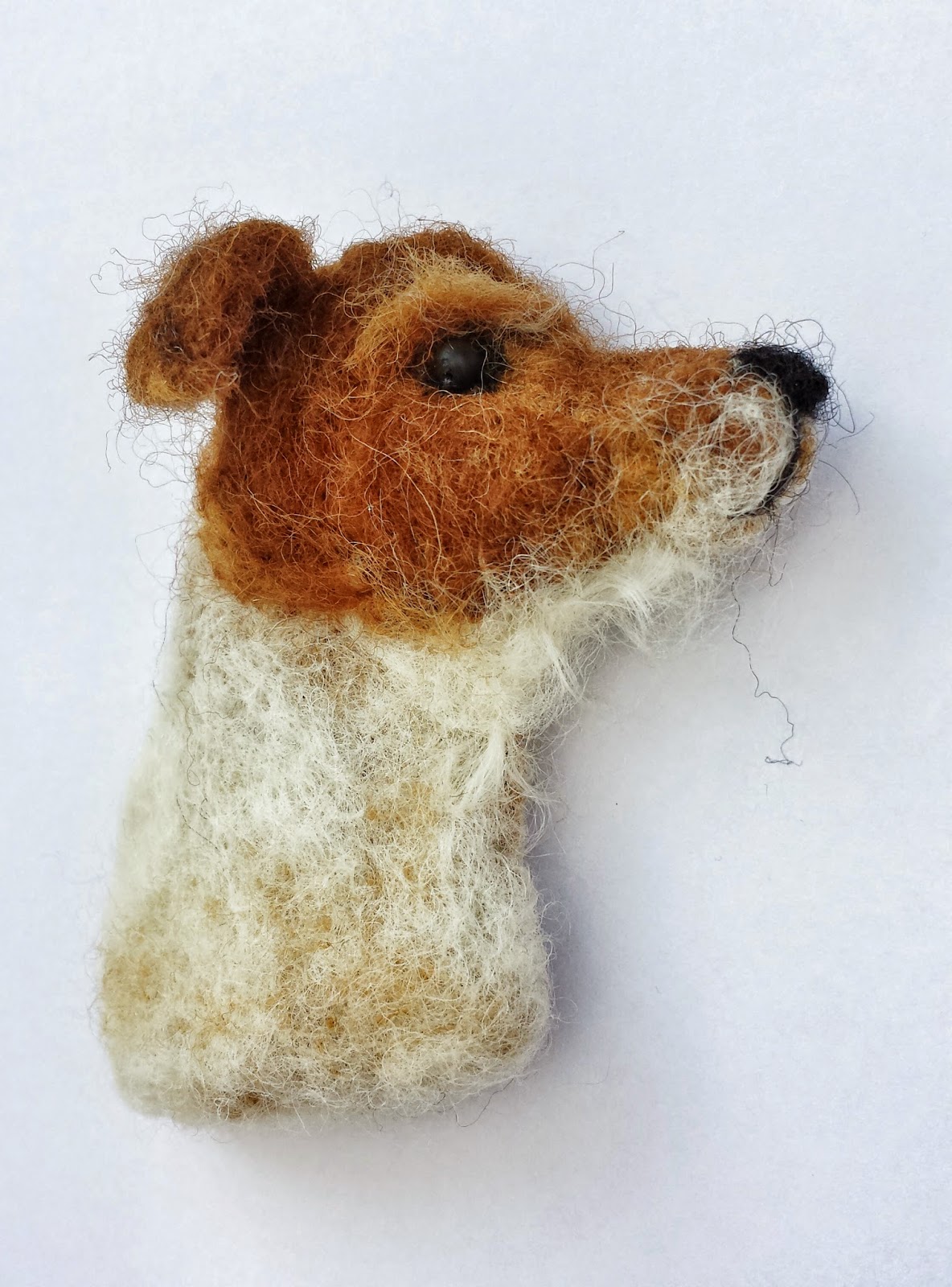 Needle felted animal brooches, new in the shop!