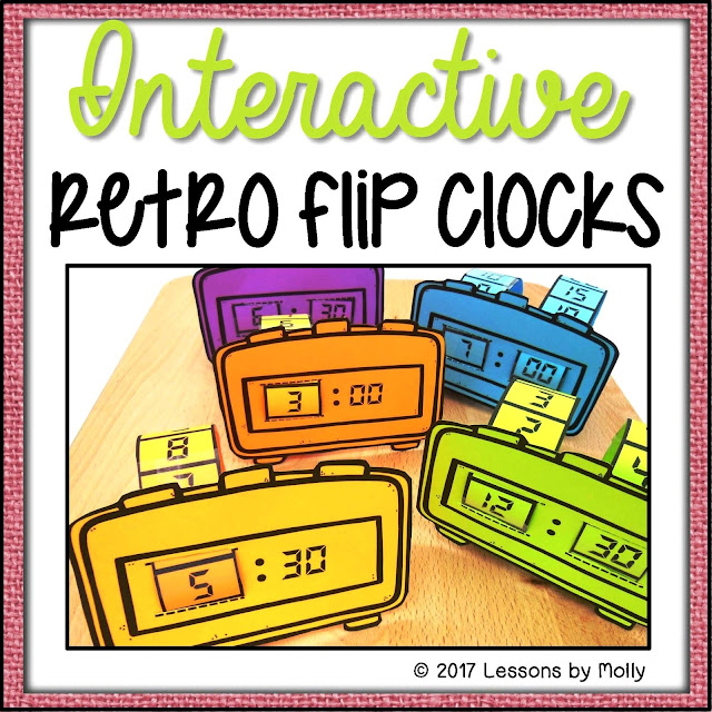 Lessons by Molly Interactive Digital Flip Clocks for Children
