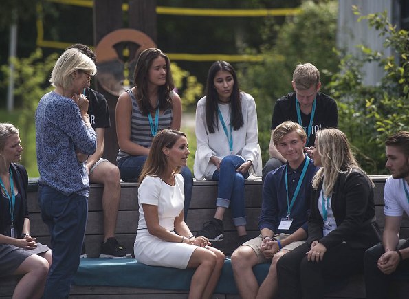 Princess Marie visited the summer camp 2017 of the Academy of Talentful Youth ( ATU) at Norre Gymnasium in Bronshoj