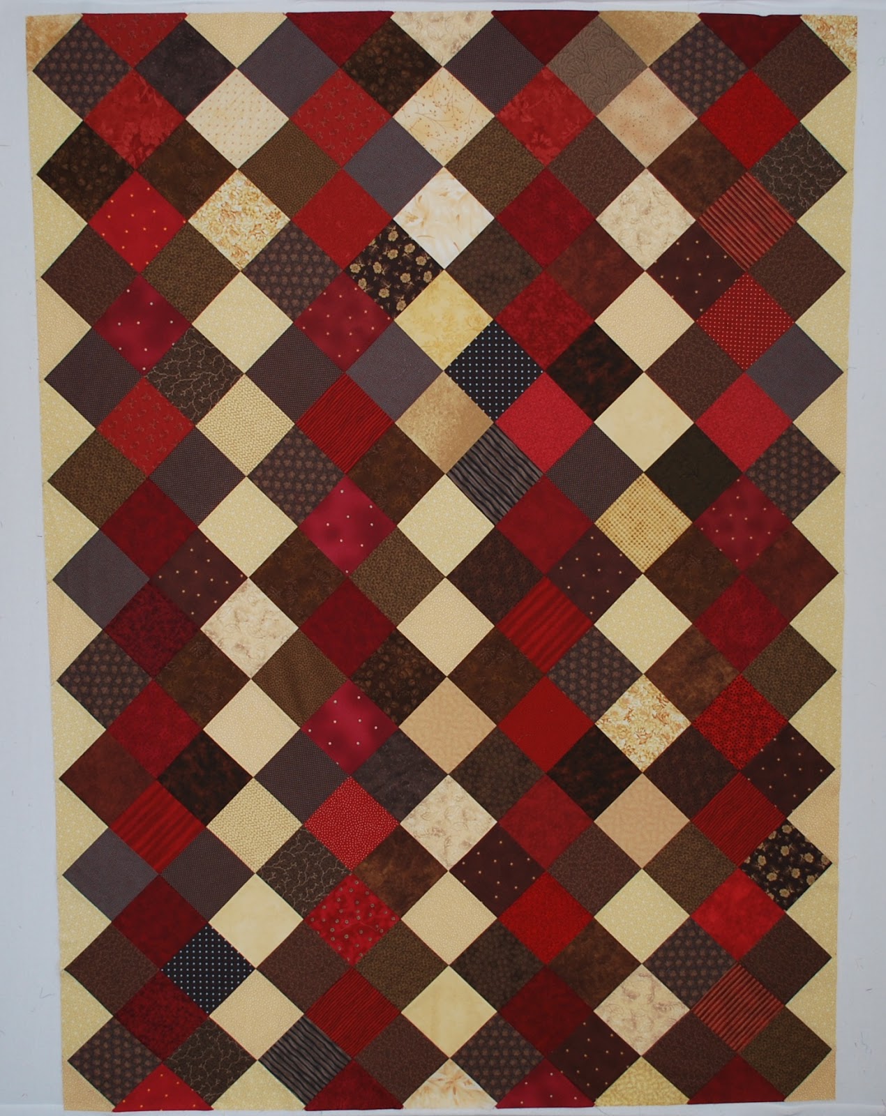 Double Nickel Quilts Nickel Argyle quilt