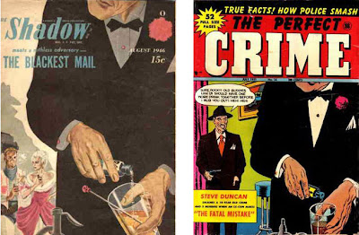 Shadow 8/46 cover and The Perfect Crime 14 cover