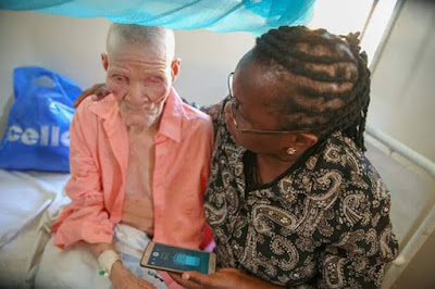 Photos: Unknown thugs chop off left hand of 75-year-old Albino man in Tanzania and disappear with it