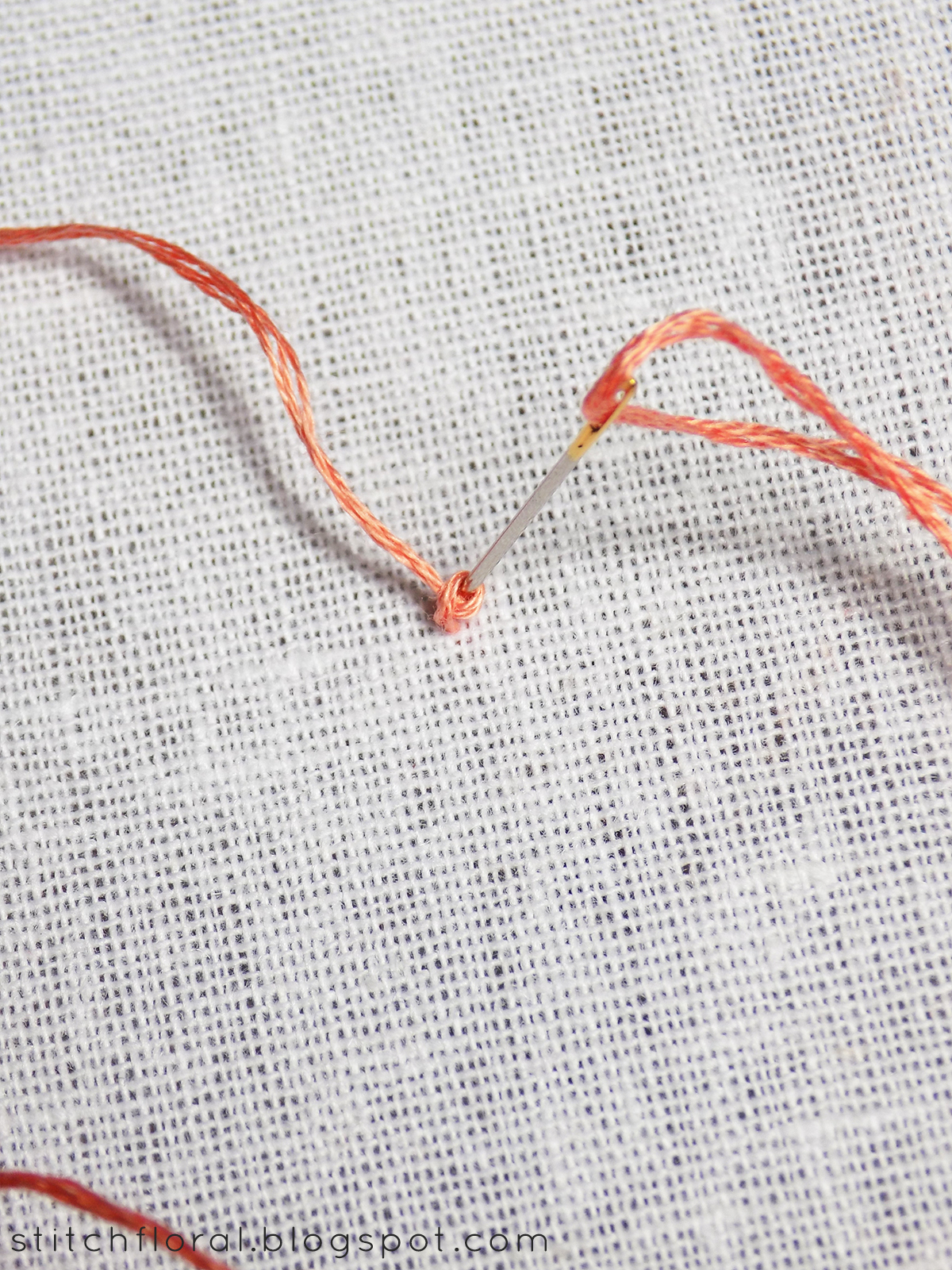 Colonial knot and how's it different from french knot?
