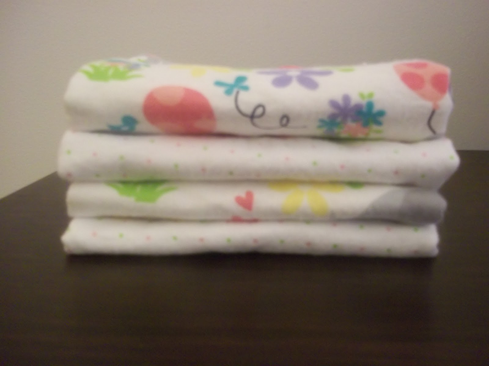 The Lovely O.T. Oh Baby! Flannel Burp Cloths Tutorial