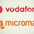 Vodafone India is offering Rs. 2,200 cashback on select Micromax 4G
smartphones