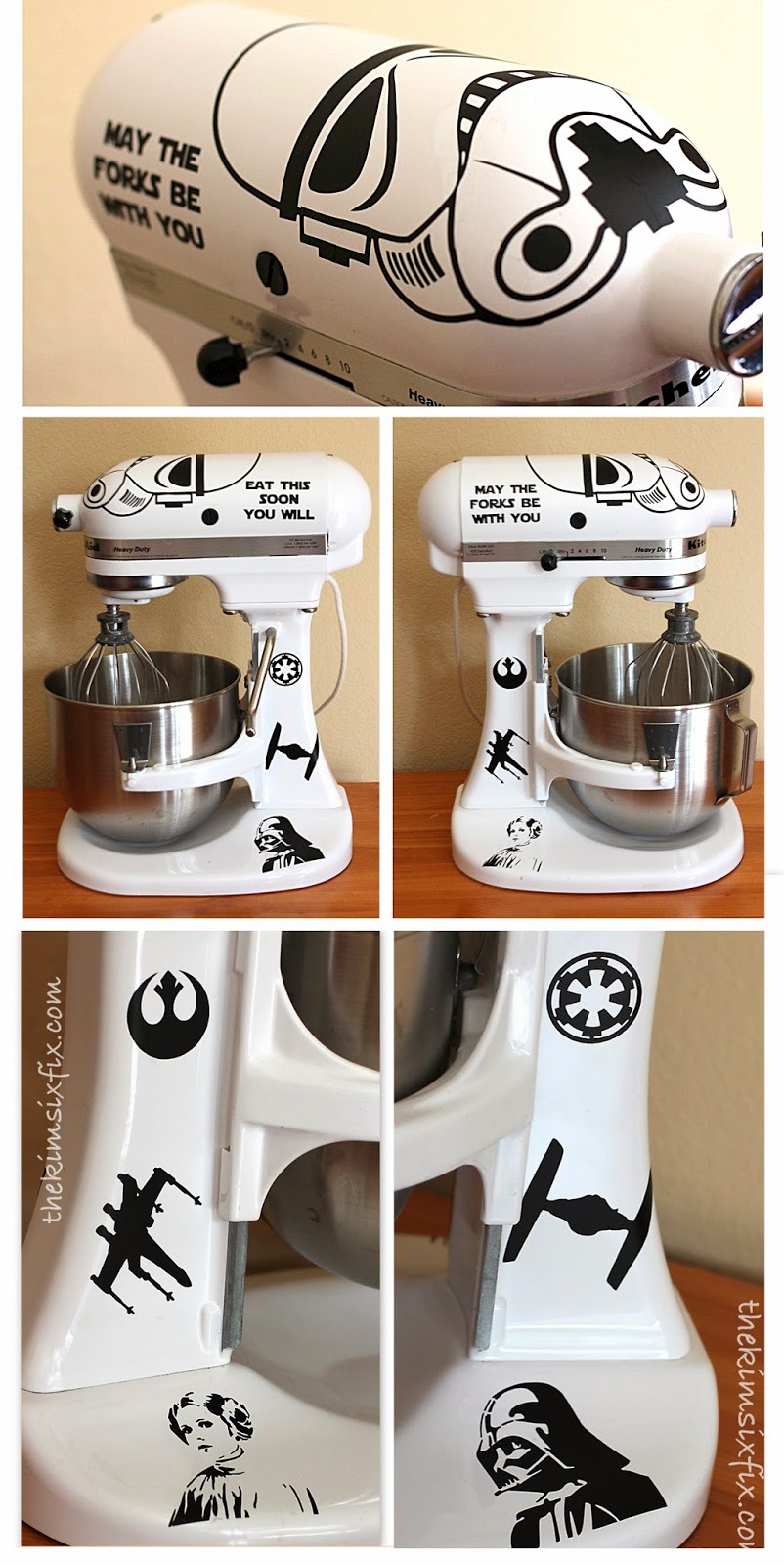 Custom Star Wars Stormtrooper Kitchen Aid Stand Mixer (Tutorial) - The Kim  Six Fix