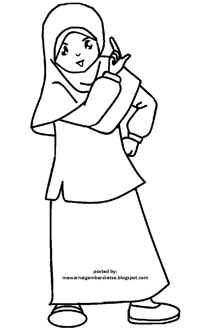 Mewarnai Gambar: Mewarnai Gambar Sketsa Kartun Anak ...