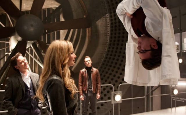 X-Men, First Class Jennifer Lawrence and Nicholas Hoult in X-Men