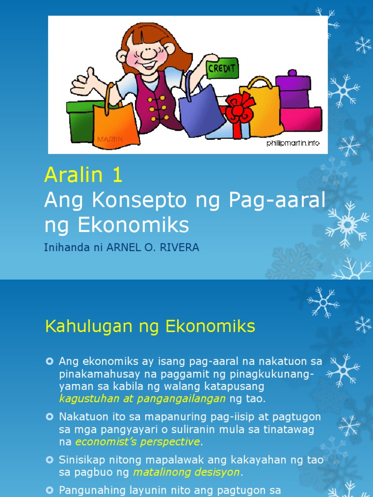 kahulugan ng ekonomiks - philippin news collections