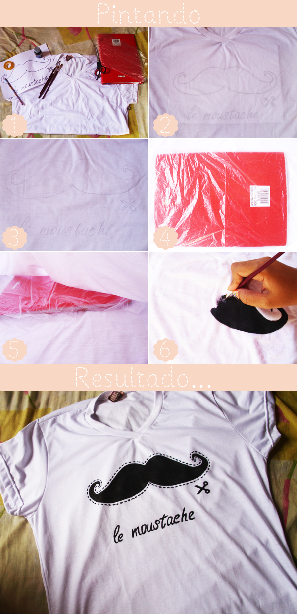 Depois Da Infância Como fazer Tshirt de Bigode