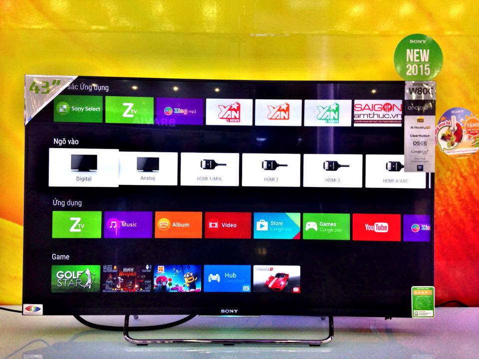 Sony Bravia KDL43W800C 109.22 cm (43) LED TV (Full HD) + 2 Years