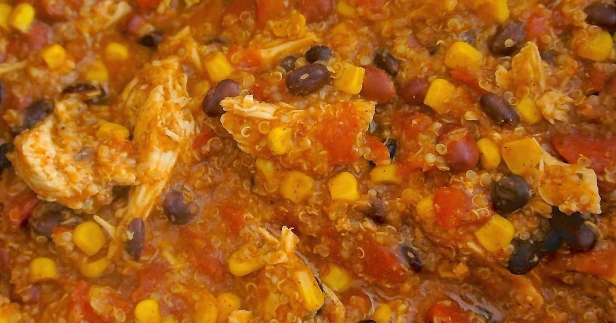 Savory Sweet and Satisfying Crock Pot Quinoa Chicken Chili