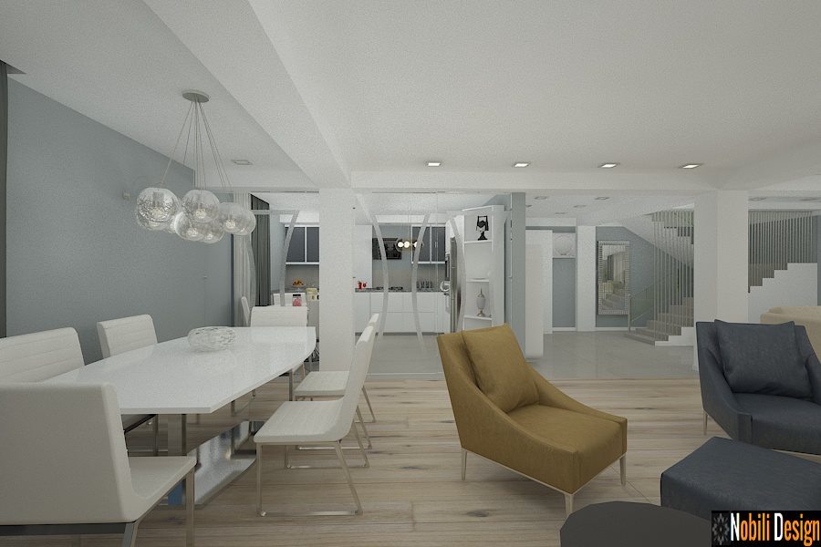 Amenajare casa moderna cu etaj - Design interior case moderne in Bucuresti.