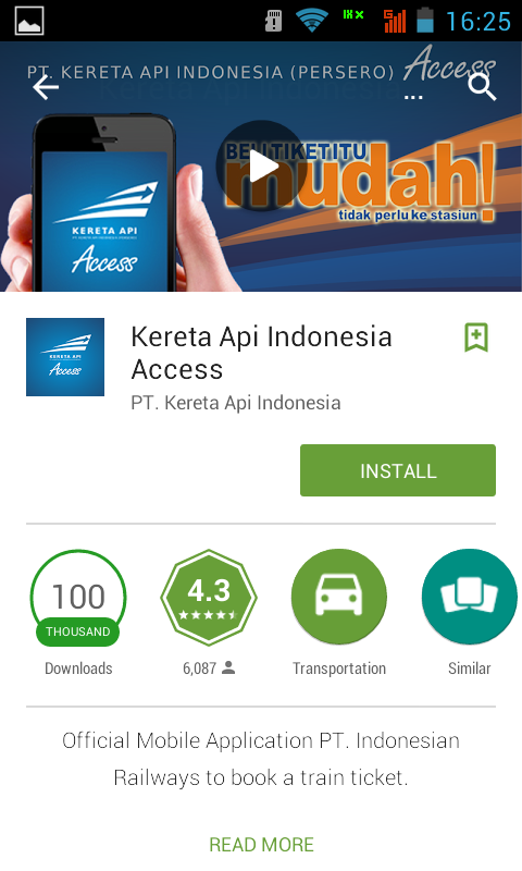 Kereta Api Indonesia Access