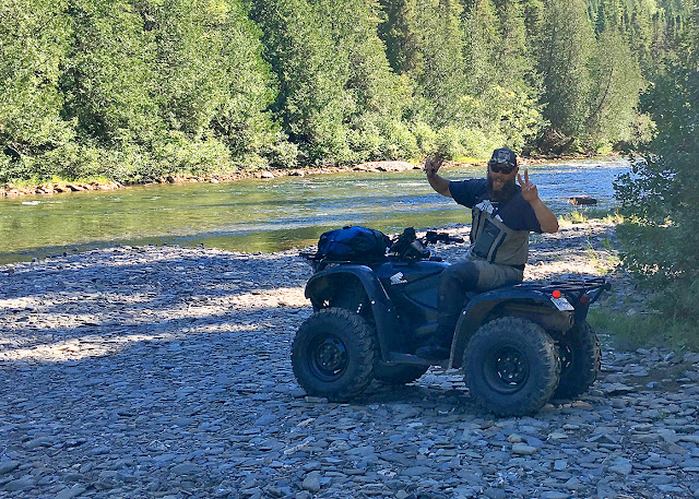 J.P. Tessier on the ATV. Riding on it to the upper pools in Sector E was an adventure! Bonaventure River J.P. Tessier on the ATV. Riding on it to the upper pools in Sector E was an adventure! Bonaventure River