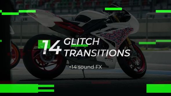 14 GLITCH TRANSITIONS - PREMIERE PRO TEMPLATES 79386