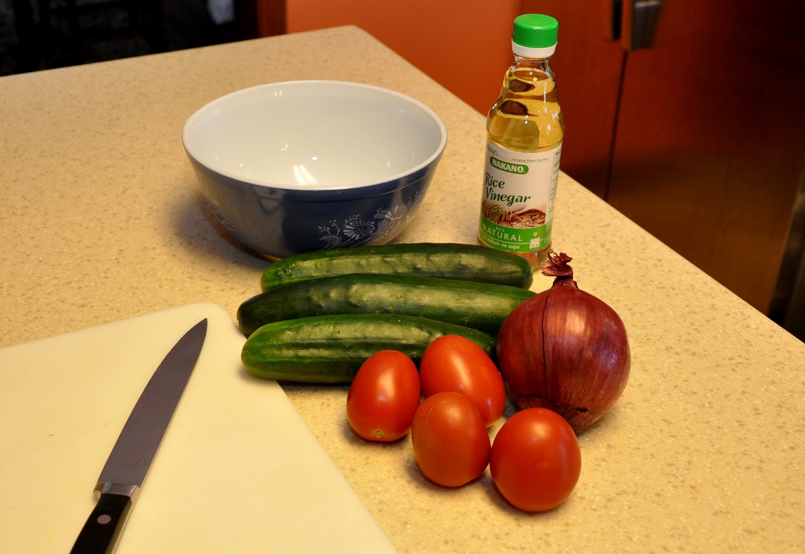 What's Cooking at Richard's ?? Cucumber, Tomato & Onion Salad