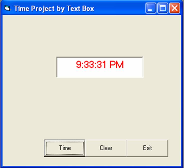 Visual Basic 6.0 Tutorials Code & Project For Beginners: Time Project ...