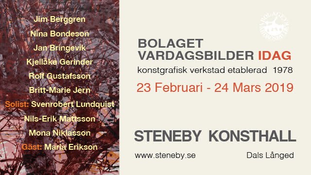 Bolaget Vardagsbilder på Steneby Konsthall Våren 2019
