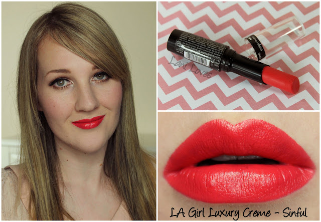 LA Girl Luxury Creme - Sinful lipstick swatch