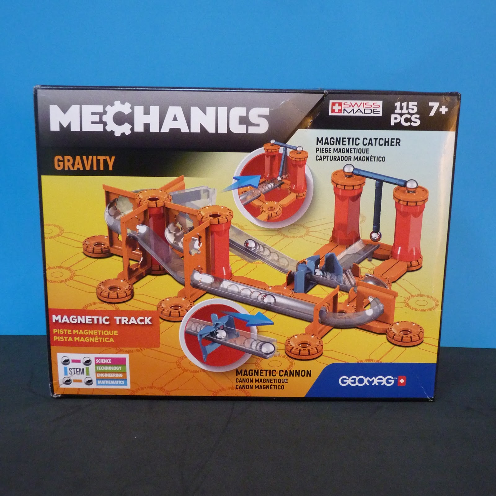 GMV00 Multicolore Gravity 67 pcs Jeux éducatifs Jouet pour Enfants dès 8 Ans Construction magnétique Geomag Mechanics