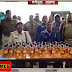 दो अलग-अलग जगहों से 110 बोतल नेपाली शराब के साथ चार गिरफ्तार