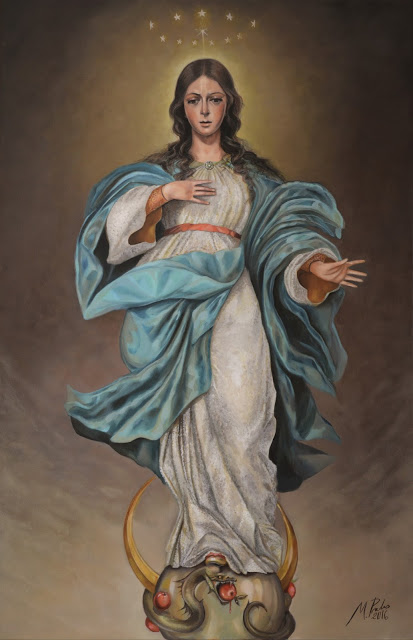 La Macarena representada como Inmaculada 