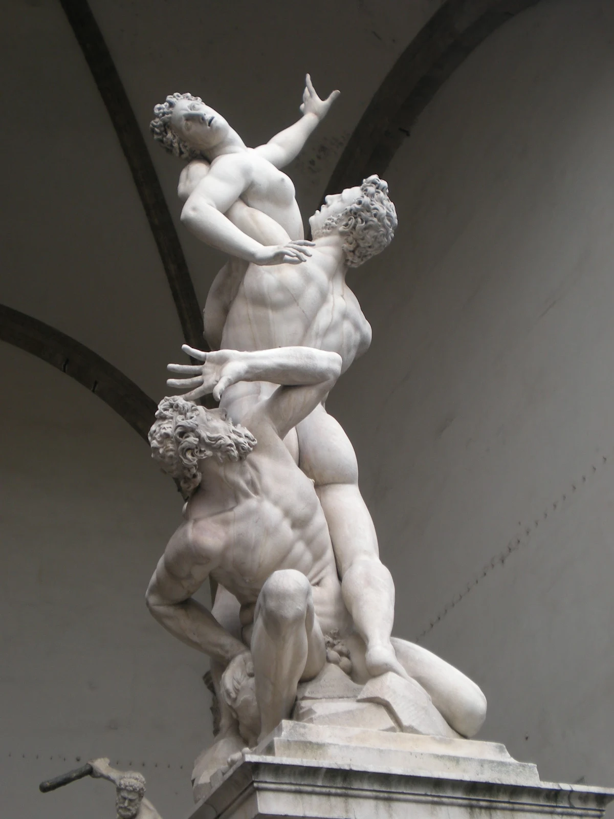 Giambologna ~ The Rape of Sabine, 1579-83 | Loggia dei Lanzi, Florence