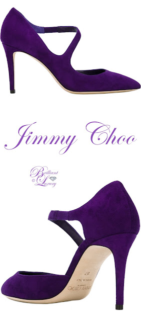 ♦Jimmy Choo purple Davos pumps #pantone #shoes #purple #brilliantluxury