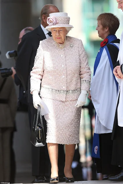 Queen Elizabeth II and Prince Philip, Duke of Edinburgh, Sophie, Countess of Wessex and Prince Edward, Earl of Wessex, Camilla, Duchess of Cornwall and Prince Charles, Prince of Wales