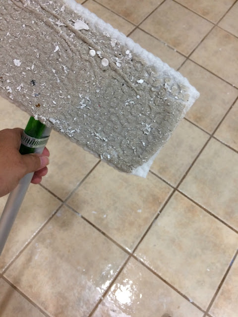 Hate your ceramic tile? You do not have to tear it out, just paint it! It's easy and cheap!