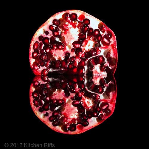 Pomegranate on Black Acrylic