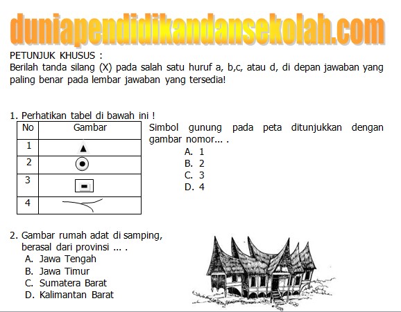 soal usbn ips smp dan kunci jawaban