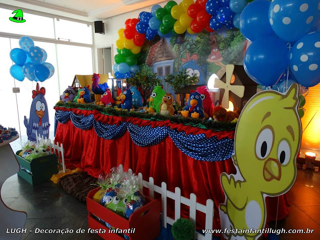 Galinha Pintadinha - Decoração tradicional luxo - Detalhes imagem 02 Decoração de mesa temática Galinha Pintadinha