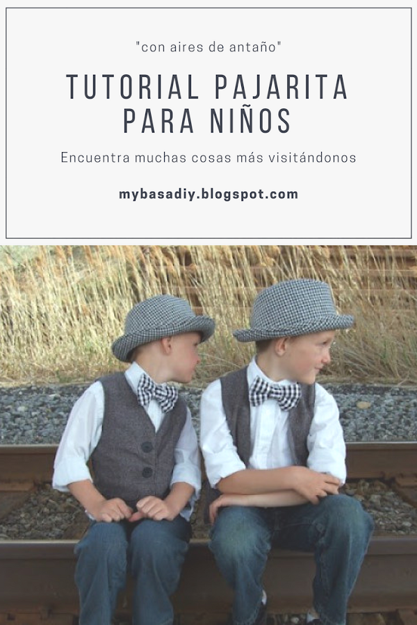 DIY PASO A PASO TUTORIAL PAJARITA CORBATA NIÑOS FIESTA ELEGANTE COSTURA