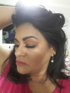 Make laranja ,Quarteto de Sombras Mori Makeup
