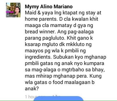 Working Mother Lambasted Stay-At-Home Moms On Social Media Saying That They Are Just Like Maids! Must Read! Working Mother Lambasted Stay-At-Home Moms On Social Media Saying That They Are Just Like Maids! Must Read!