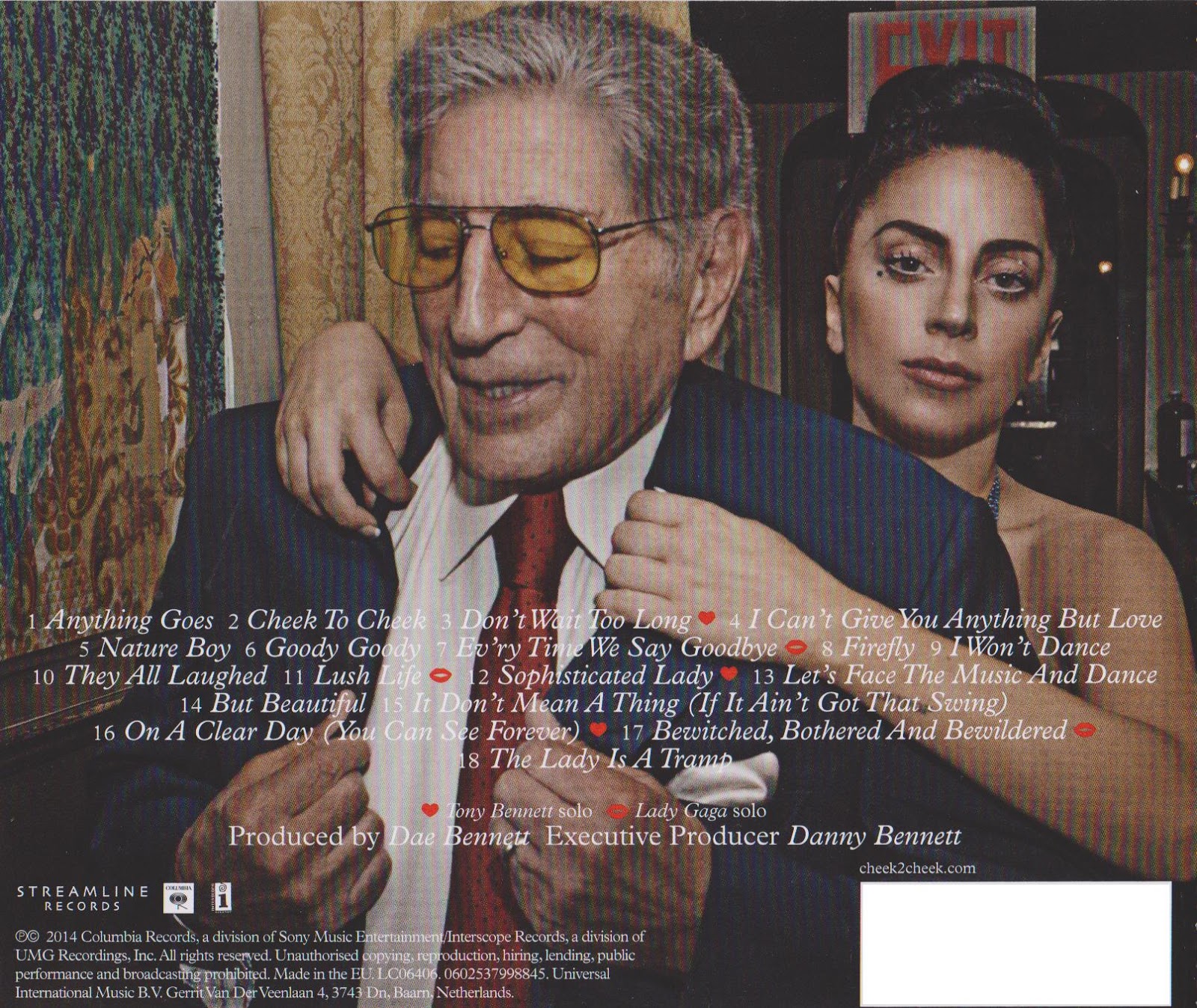 Billboard Music: Tony Bennett & Lady Gaga - Cheek To Cheek {Deluxe ...