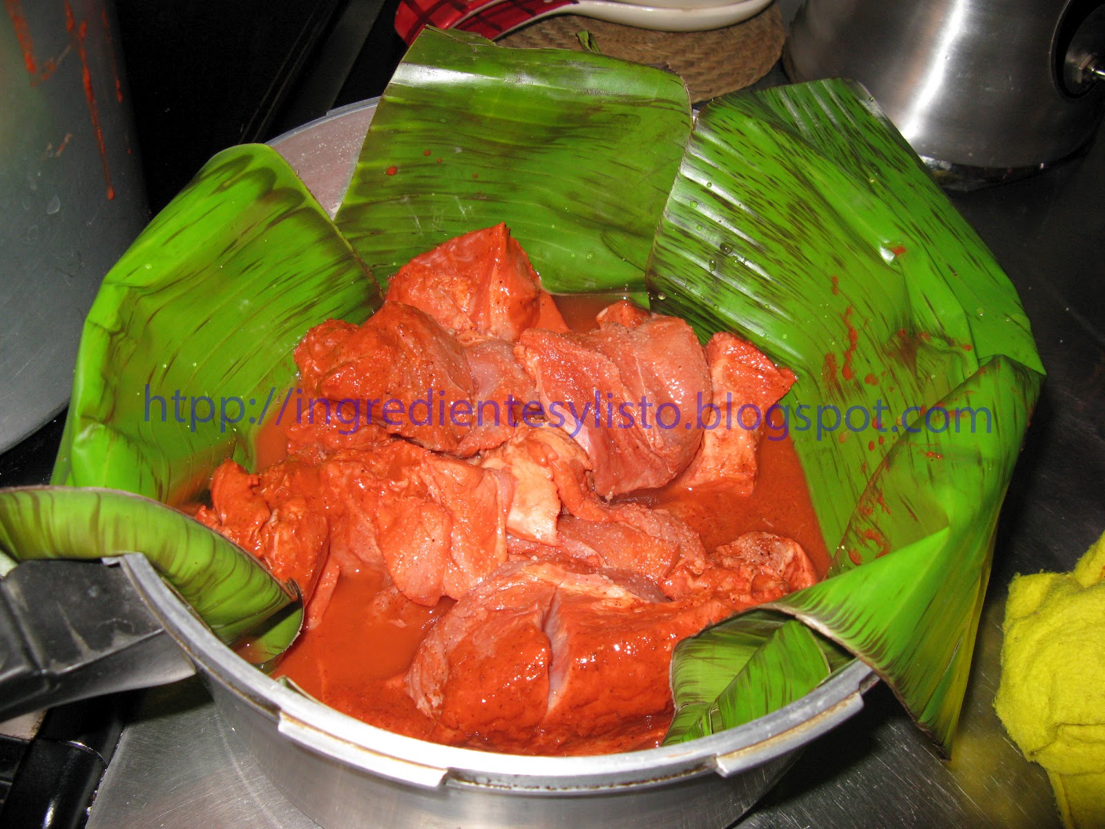 Ingredientes y ¡Listo! Cochinita Pibil
