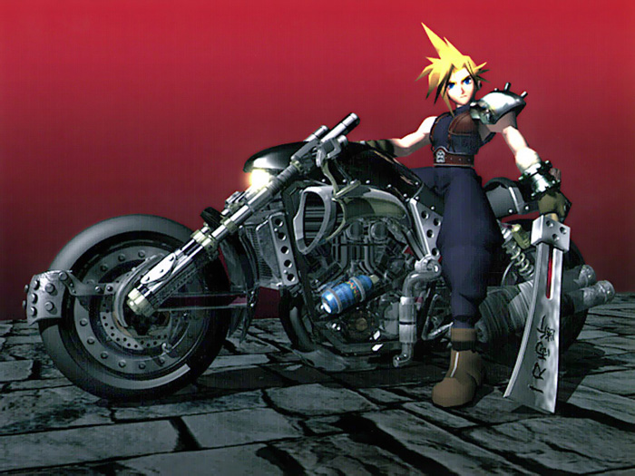 10-Cloud_motorcycle-Final-Fantasy-VII