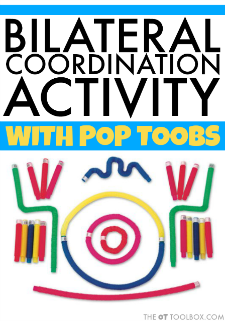 Work on bilateral coordination activity using pop toob toys to improve fine motor skills. Work on bilateral coordination activity using pop toob toys to improve fine motor skills.