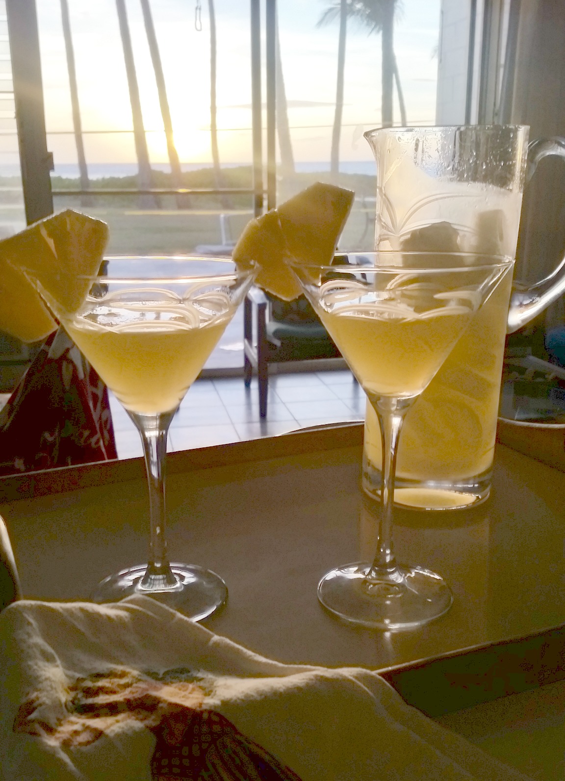 Everything Coastal Friday Cocktails Pineapple Martinis