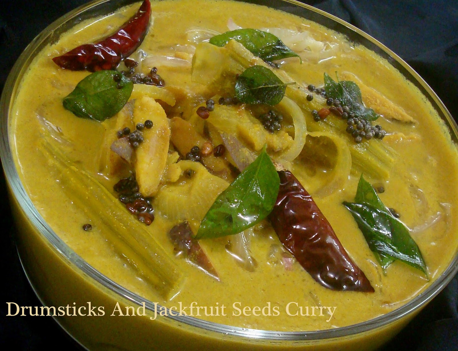 Gayathri Pai's Food Bytes DrumsticksJackfruit Seeds Curry / Mashinga