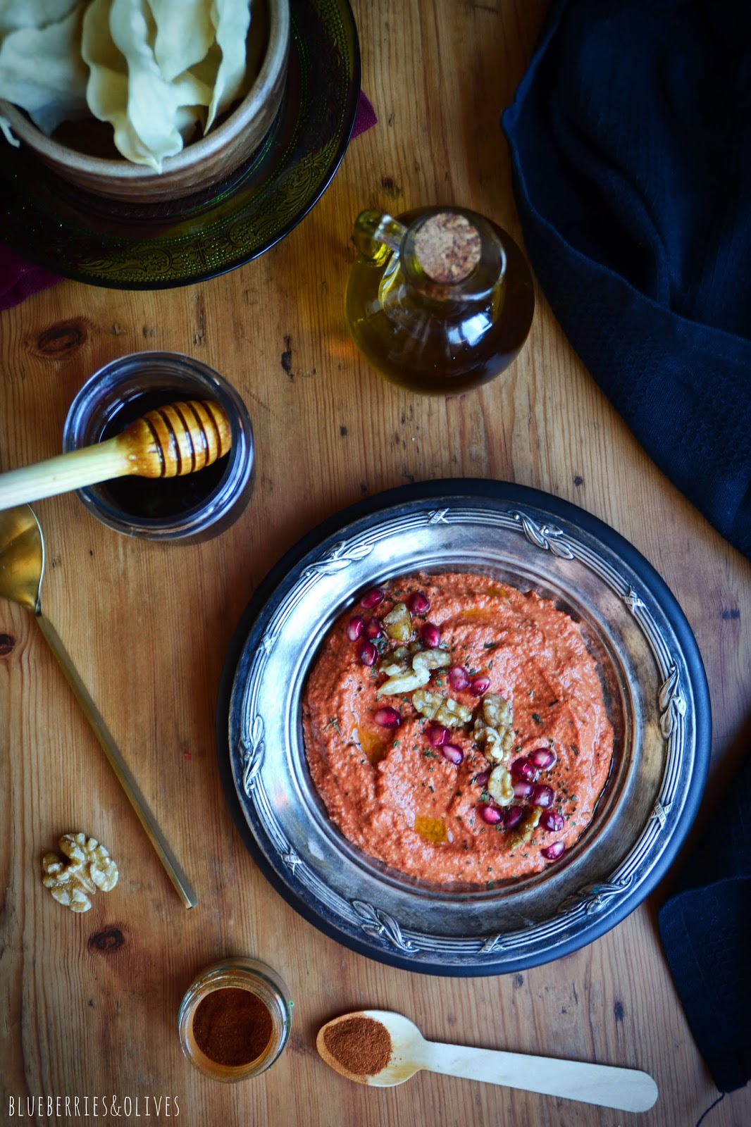 MUHAMMARA, SYRIAN DIP WITH PEPPERS AND WALNUTS