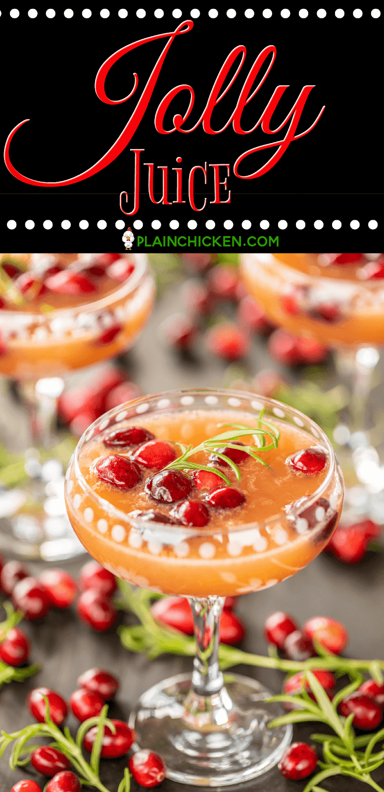 Cranberry Mimosas (Jolly Juice) Plain Chicken®