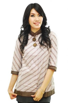 Baju batik lengan panjang untuk remaja putri Baju batik lengan panjang untuk remaja putri