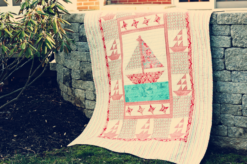 My Fabric Obsession A nautical baby quilt