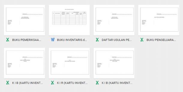 Contoh Format Administrasi Inventaris Sekolah