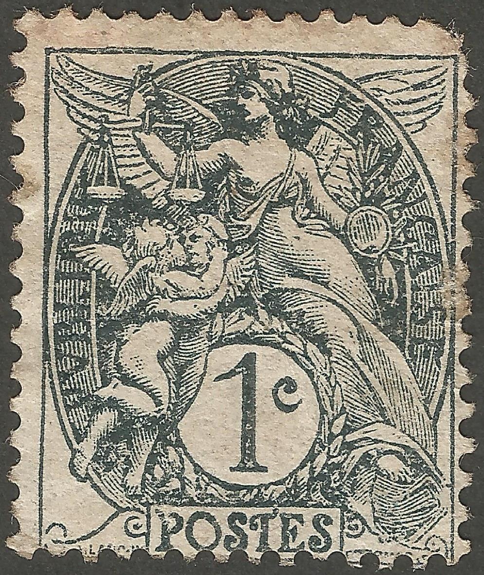 Stamps Stamp France (1900) Allegorical subjects (Type Blanc) 1c